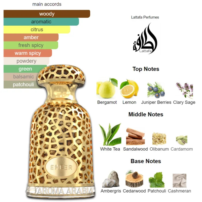 Emeer By Lattafa 100ML EDP (Inspired By Clive Christian TOWN&COUNTRY)