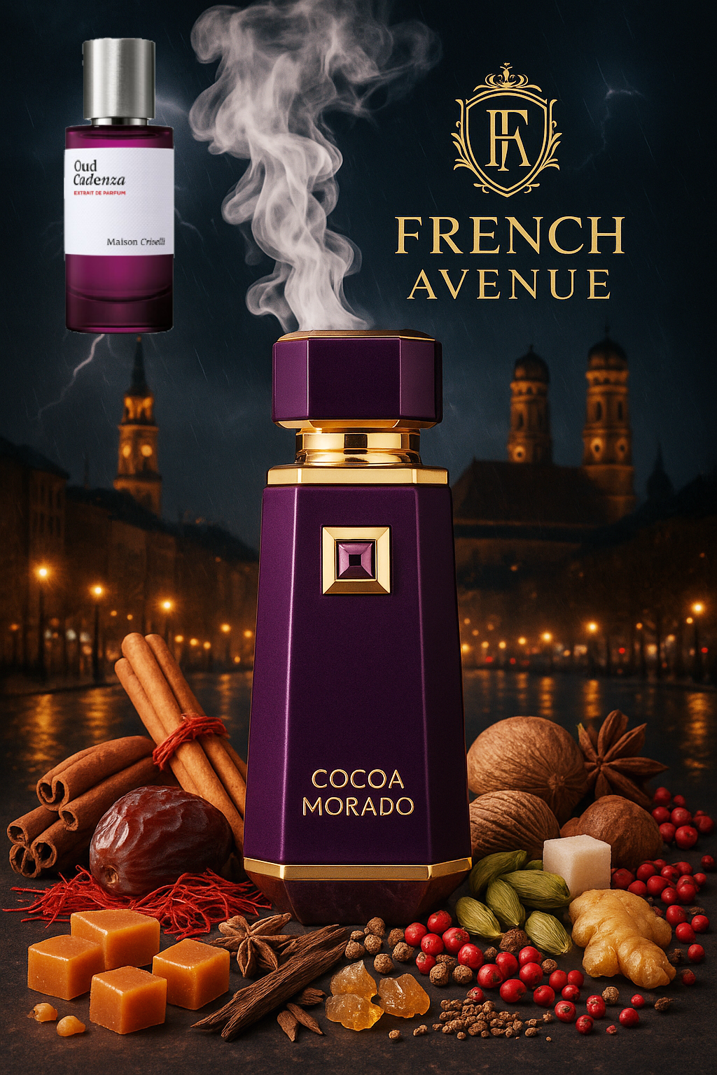 Cocoa Morado بديل Oud Cadenza Maison Crivelli